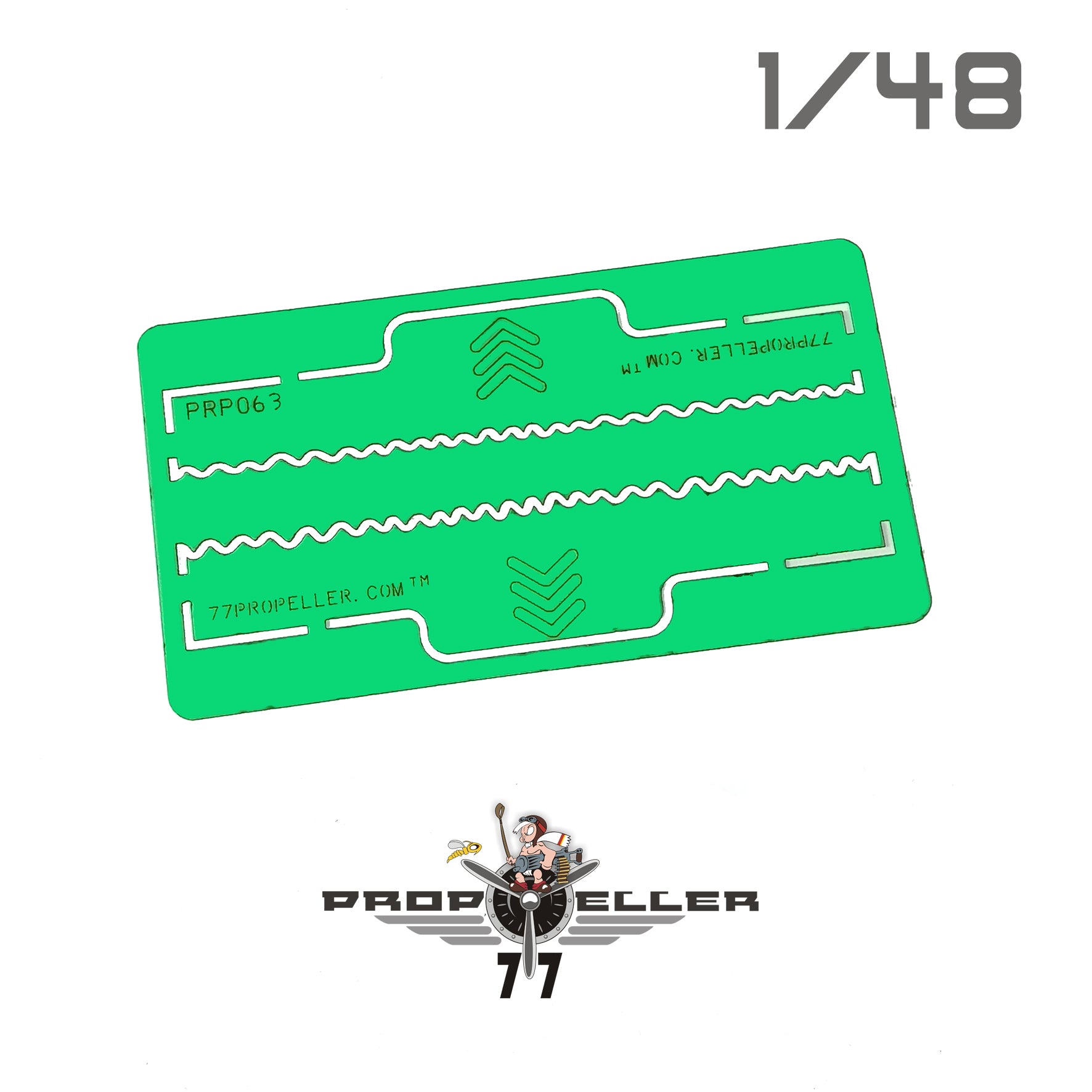 77 Propeller 1/48 FW 190 Leading Edge Wavelet Template PRP063