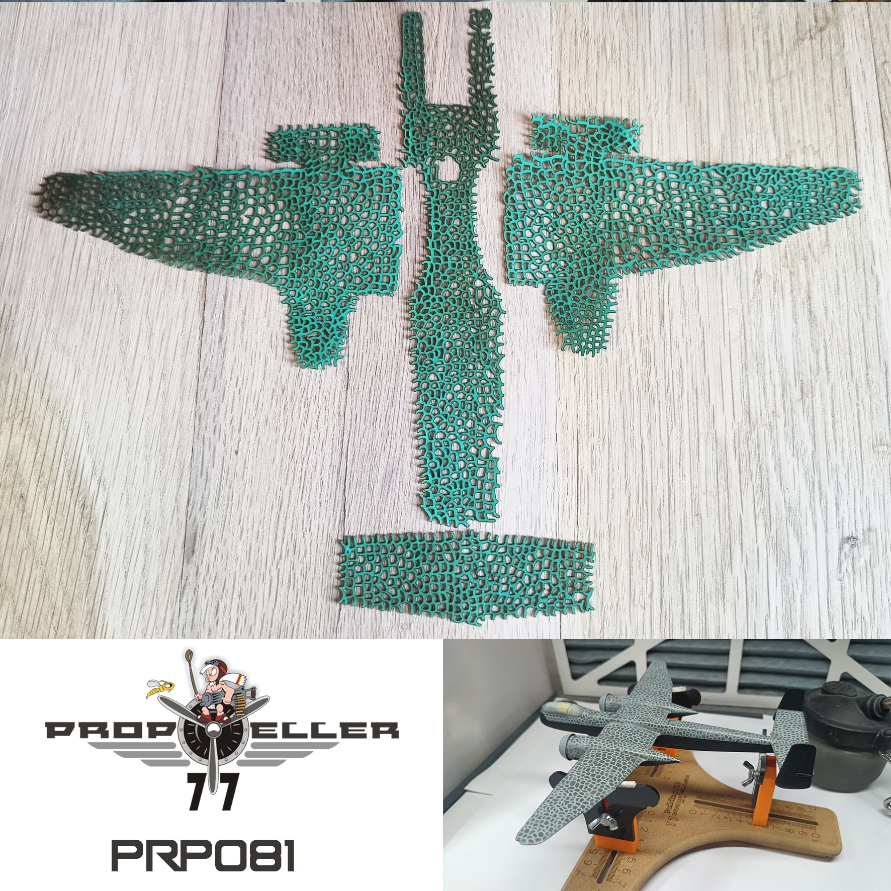77 Propeller 1/72 He 219 Camouflage Painting Templates (Hobby 2000 & Dragon) PRP081
