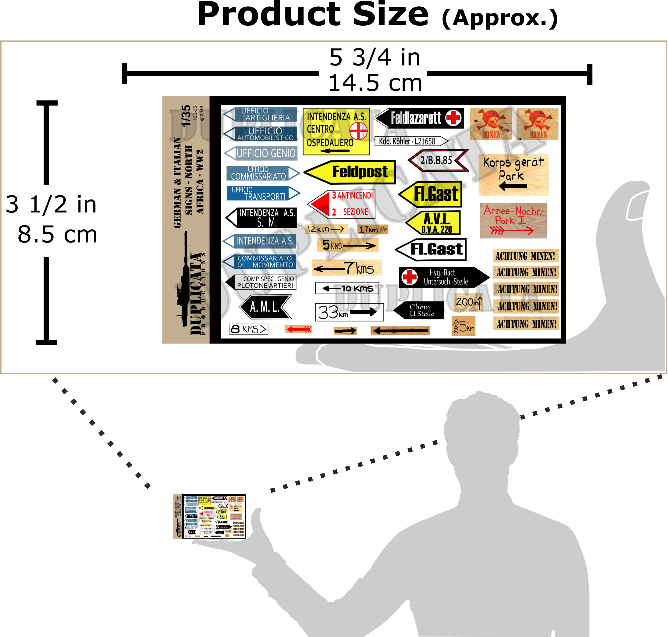 スケールモデル用ペーパーフラッグの使用例(掲揚・垂らし・破れ表現の作例)