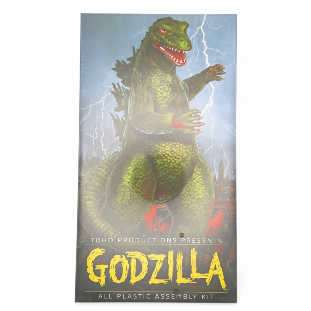 正面パッケージアート(ゴジラ クラシックグリーン)プラモデル オーロラ No.7502