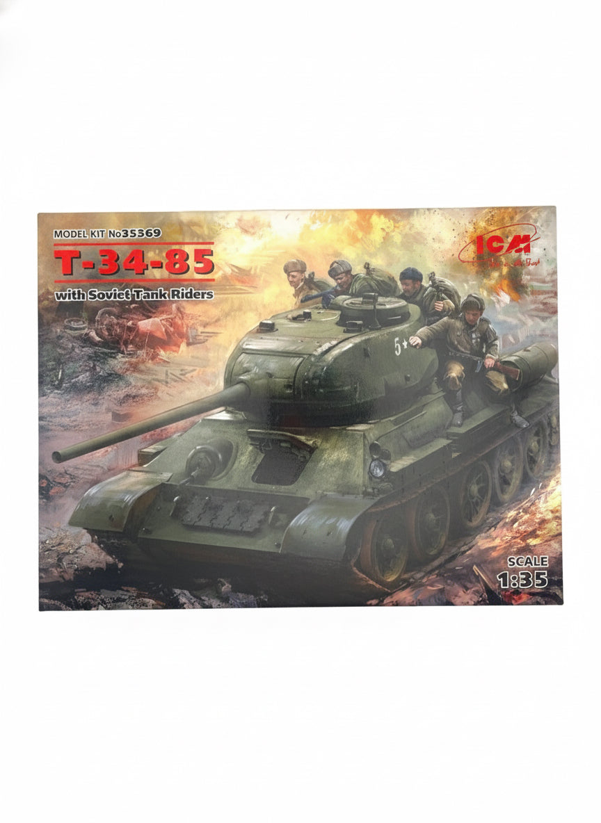 箱表面アート:T-34-85+ソビエト戦車兵