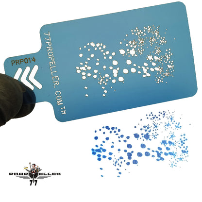 77 Propeller Set “1” – 3 Micro Airbrush Stencils 60×40 mm PRP021 weathering pattern one