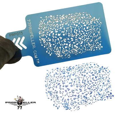 77 Propeller Set “1” – 3 Micro Airbrush Stencils 60×40 mm PRP021 weathering pattern two