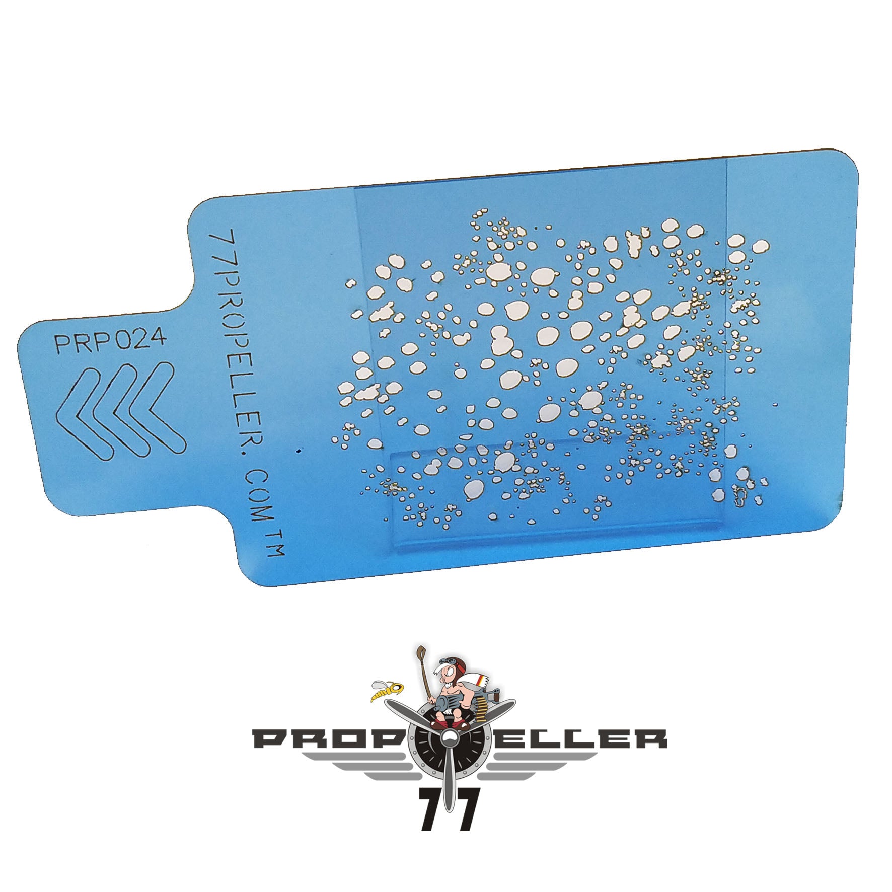 77 Propeller Set “4” – 3 Medium Airbrush Stencils 90×60 mm PRP027 pattern one