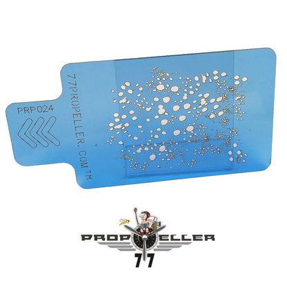 77 Propeller Set “4” – 3 Medium Airbrush Stencils 90×60 mm PRP027 pattern one