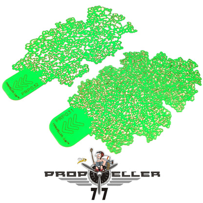 77 Propeller Set “5” – 3 Medium Airbrush Stencils 90×60 mm PRP028 two size templates