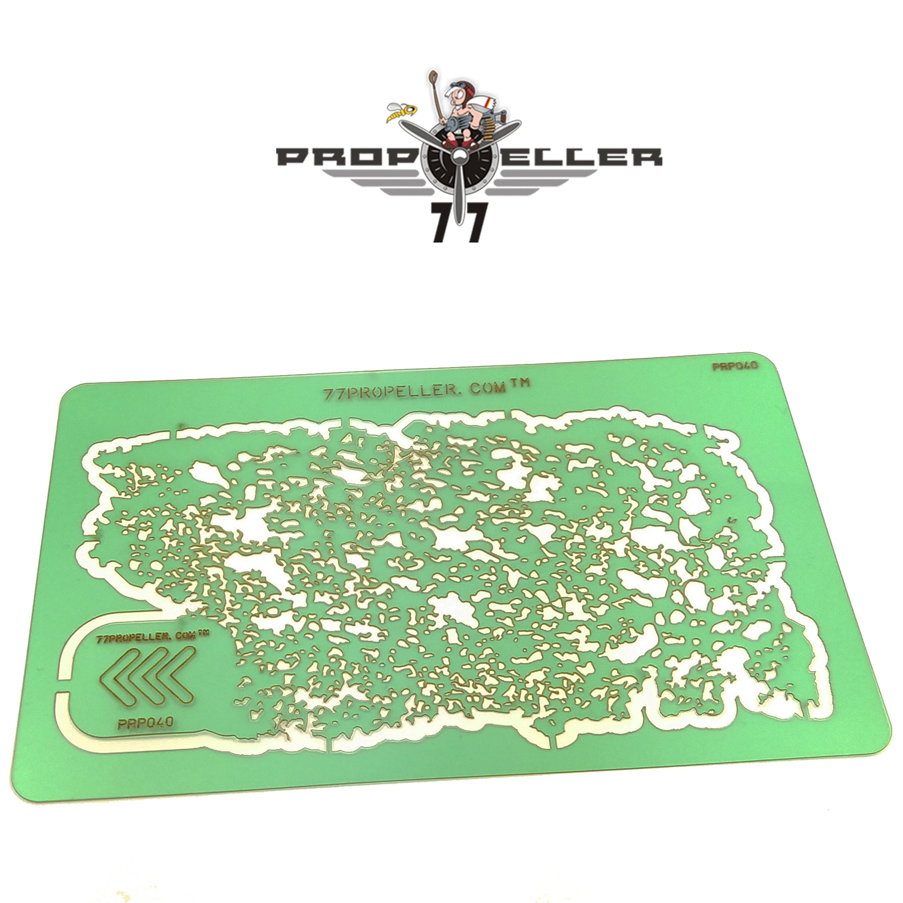 77 Propeller Medium Template – Stain Airbrush Stencil 135×80 mm PRP040