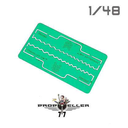 77 Propeller 1/48 Bf 109 Leading Edge Wavelet Template PRP052