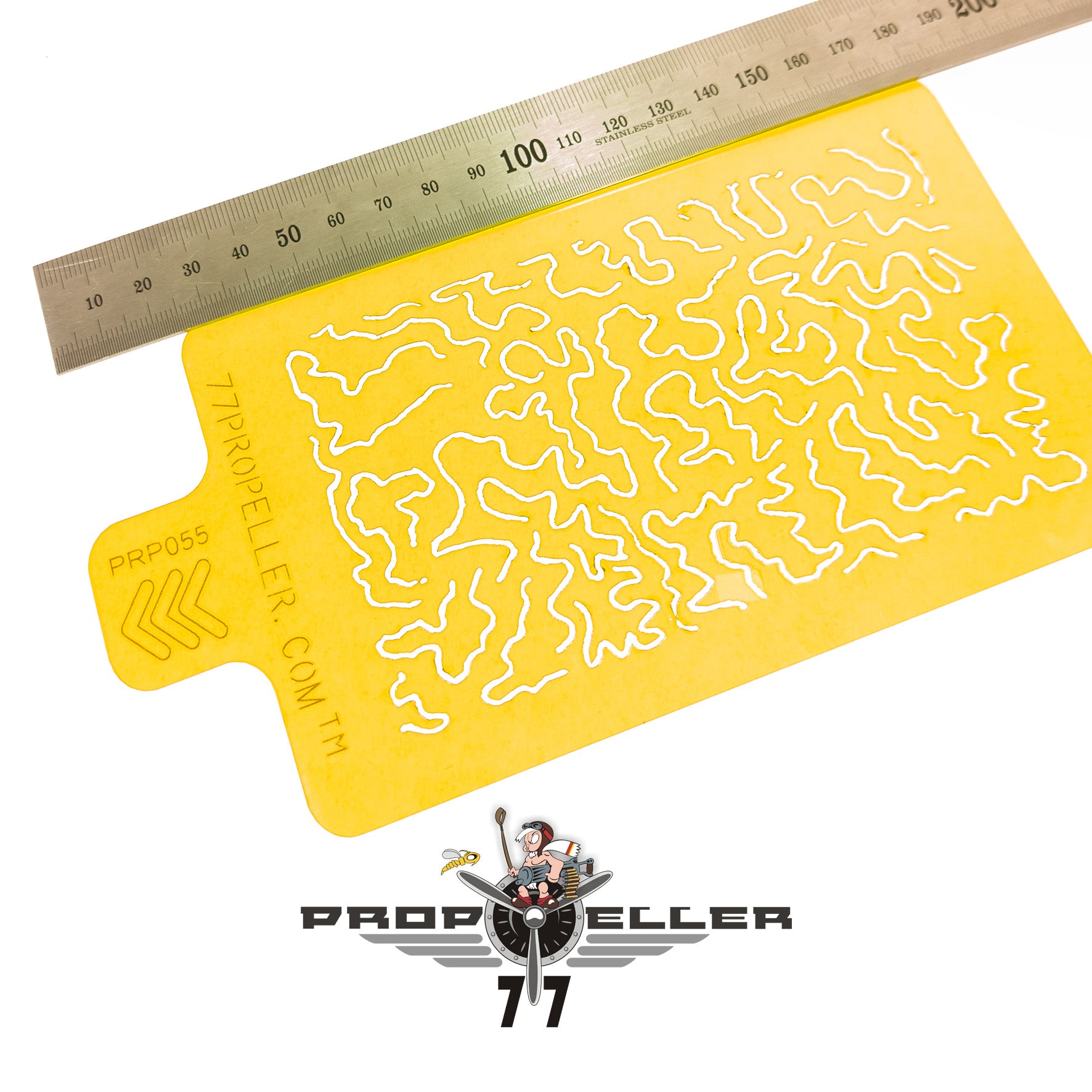 77 Propeller Set “F” – 3× Shingles Camo Stencils PRP062 large size template