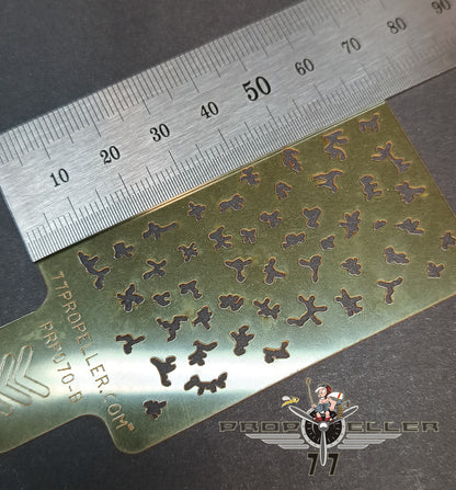 77 Propeller 1/72 Italian Camouflage Template Variant C 2 Pieces PRP070 size of template B