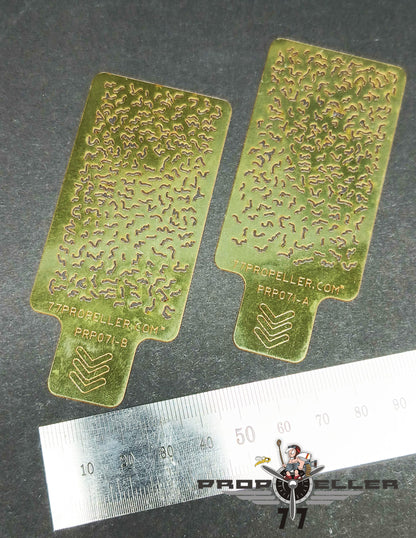77 Propeller 1/72 Italian Camouflage Template No.4 / Variant D 2 Pieces PRP071 template size