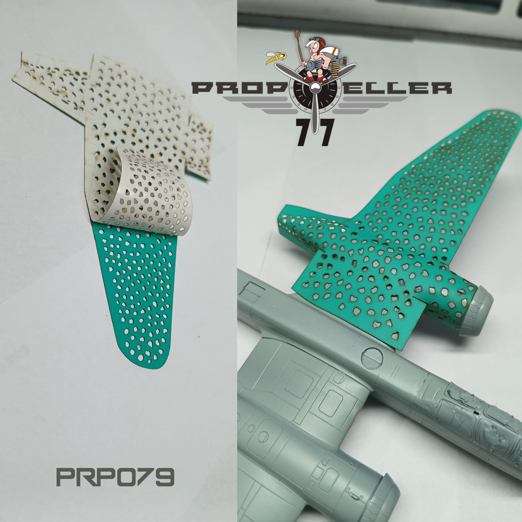 77 Propeller 1/72 He 219 A‑2 (Wnr. 290004) Camouflage Painting Template PRP079 how to use template