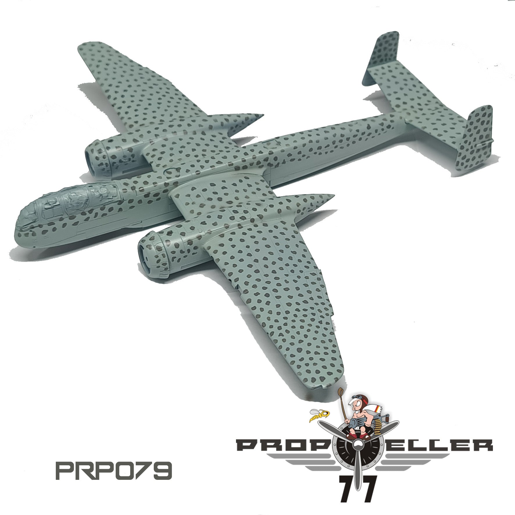 77 Propeller 1/72 He 219 A‑2 (Wnr. 290004) Camouflage Painting Template PRP079 aircraft after airbrushing