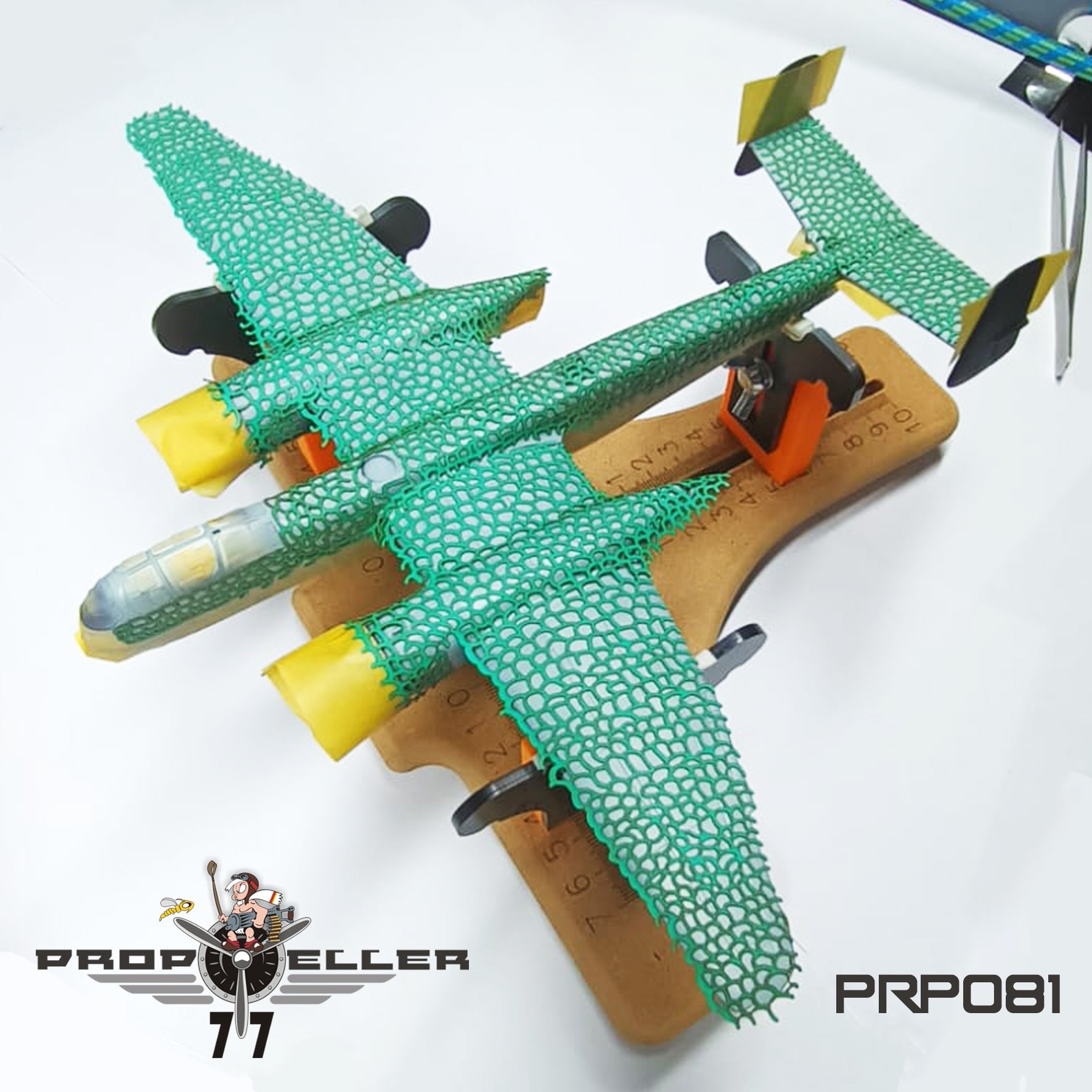 77 Propeller 1/72 He 219 Camouflage Painting Templates (Hobby 2000 & Dragon) PRP081 template on aircraft