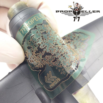 77 Propeller Small Airbrush Stencil 65×35 mm PRP039 bending template on aircraft