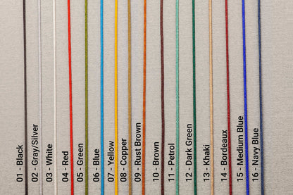 ANYZ ブレイデッドライン AN011 全16色のカラーバリエーション一覧画像