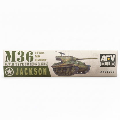 AFVクラブ M36 ジャクソン 1/35 サイドボックス（製品名と価格シール）