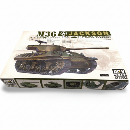 AFVクラブ M36 ジャクソン 1/35 ボックスアート（戦車全体図）