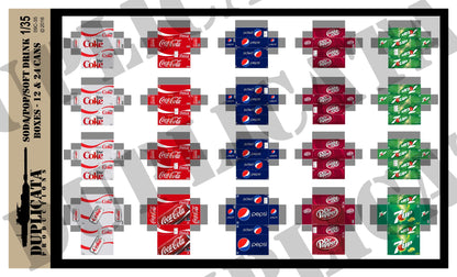 アメリカ ソフトドリンク箱（12缶・24缶）1/35スケール