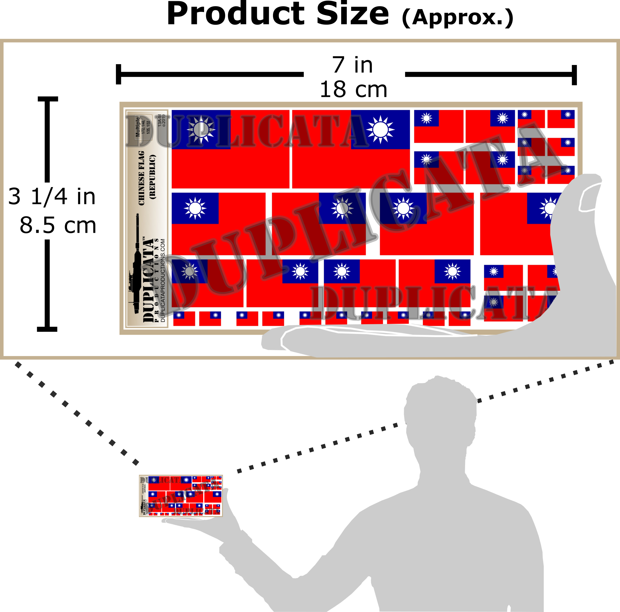 スケールモデル用ペーパーフラッグの使用例（掲揚・垂らし・破れ表現の作例）
