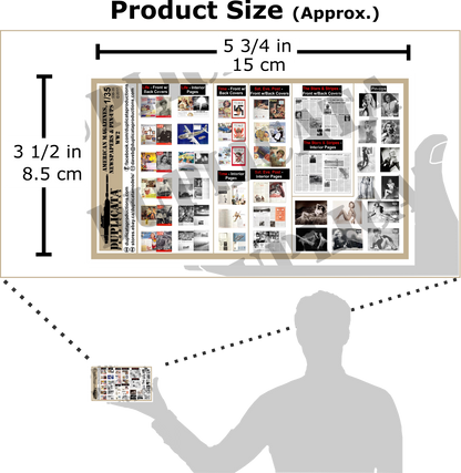 1/35スケール WWIIアメリカ軍 雑誌・新聞・ピンナップの印刷物セット