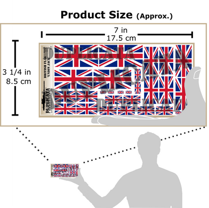 1/35スケール イギリス国旗（ユニオンジャック）ペーパーフラッグセット（商品シート）
