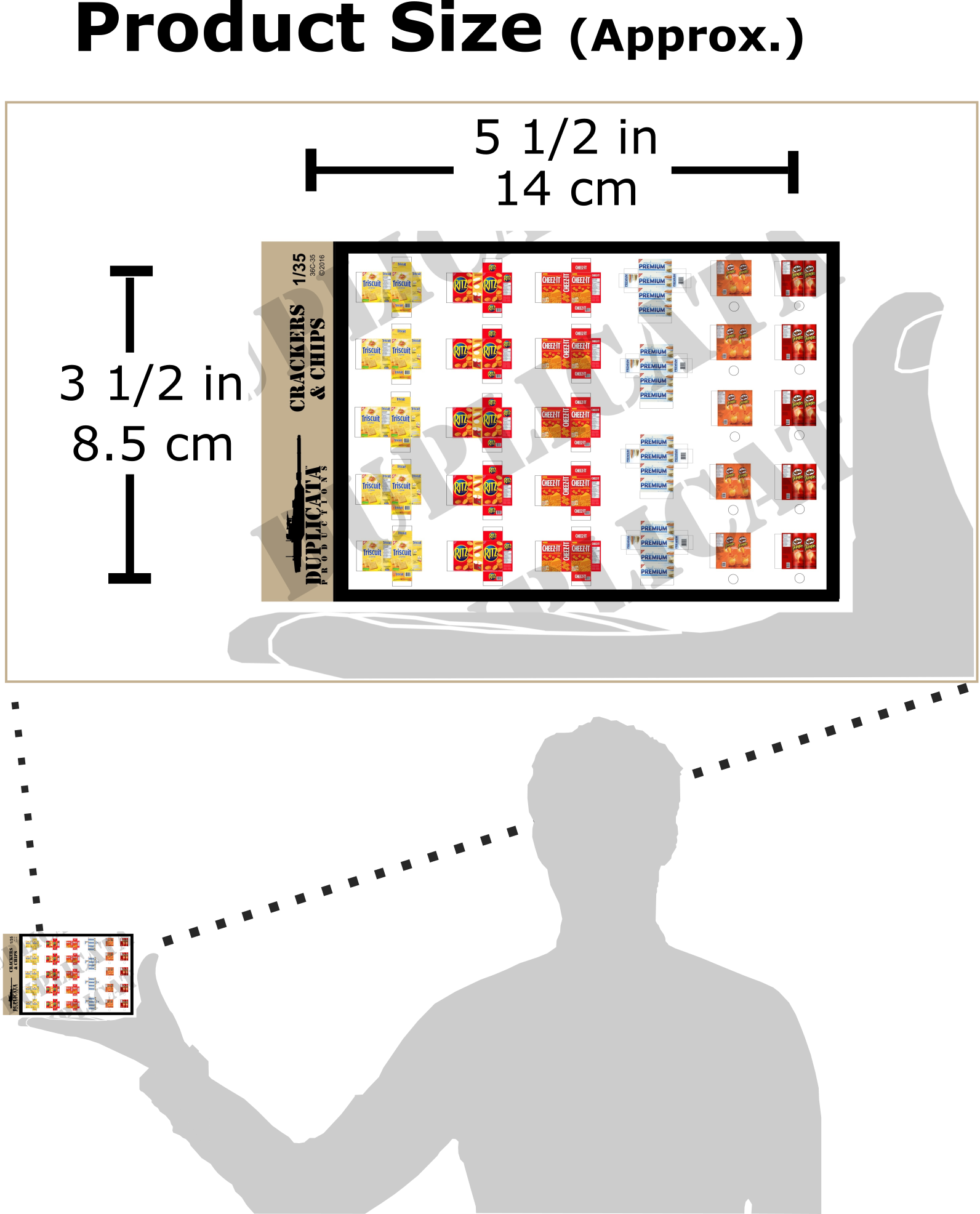 1/35スケール アメリカ軍用クラッカー／スナック菓子箱 ペーパーアクセサリーセット