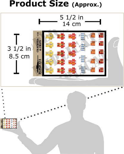 1/35スケール アメリカ軍用クラッカー／スナック菓子箱 ペーパーアクセサリーセット