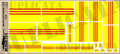 南ベトナム国旗 ペーパーフラッグセット（1/72, 1/48, 1/35, 1/32）