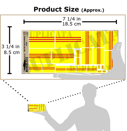 南ベトナム国旗 ペーパーフラッグセット（1/72, 1/48, 1/35, 1/32）