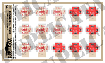 1/35 米軍 24缶ビールケース（ベトナム戦争）ペーパークラフトシート（46C-35）