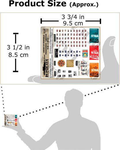 米軍 個人携行品（ベトナム戦争）(1/2) 内容一覧（1/35）／SKU 47C-35