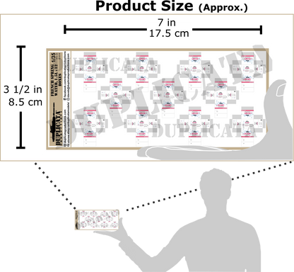 Duplicata 47E-35 フランスのミネラルウォーター箱（Evian）1/35 サイズ比較付き商品シート