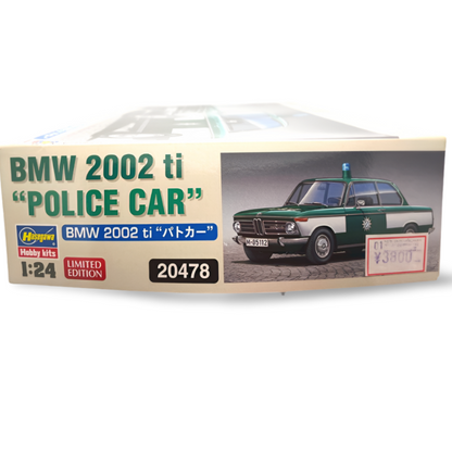 ハセガワ BMW 2002 ti パトカー 1/24［20478］価格ラベル付きボックス側面
