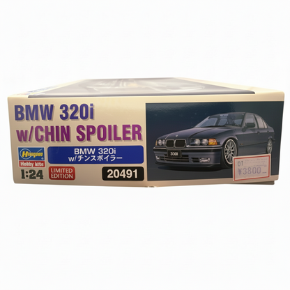 ハセガワ BMW 320i（E36）w/チンスポイラー 1/24 #20491 箱側面・価格シール入り