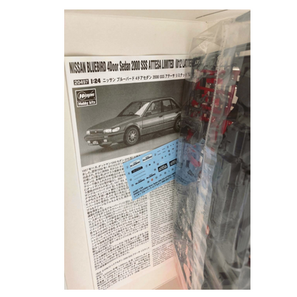 ハセガワ ブルーバード 2000 SSS アテーサ リミテッド (U12後期型) 1/24［20497］説明書とデカールシート