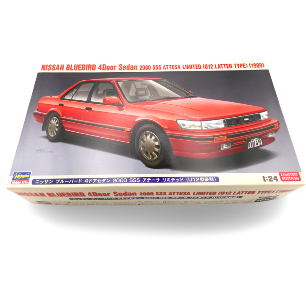 ハセガワ ブルーバード 2000 SSS アテーサ リミテッド (U12後期型・1989年) 1/24［20497］ボックスアート（限定版・未シール）