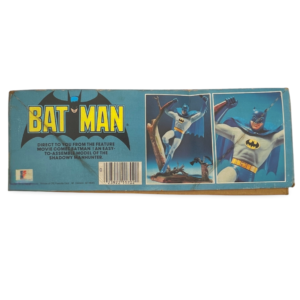 MPC バットマン スーパー・パワーズ 1/1702 外箱側面（完成見本写真とバーコード付き）