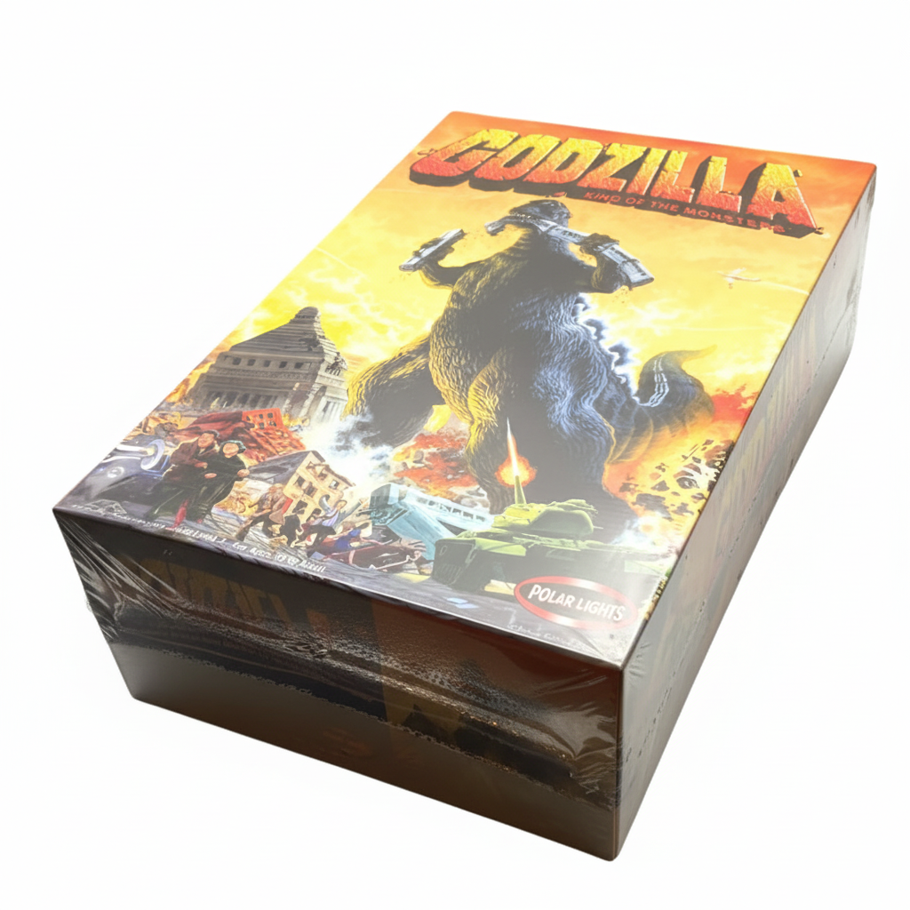 斜め角度からの正面パッケージ（ゴジラ『キング・オブ・ザ・モンスターズ』）プラモデル ポーラーライツ No.5012
